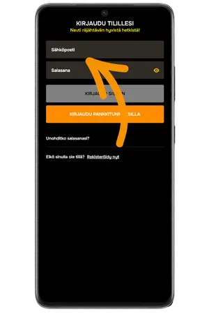 Asenna sovellus ja kirjaudu sisään Jellona App