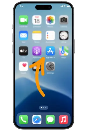 Avaa App Store ja etsi sovellus Jellona App