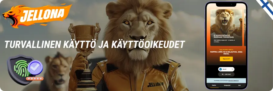 Turvallinen käyttö ja käyttöoikeudet Jellona App